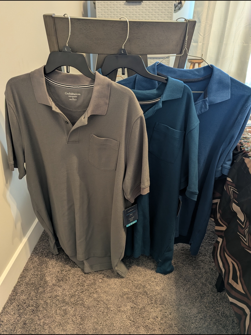 croft & barrow Men’s Polo Pack - Gray and Blue